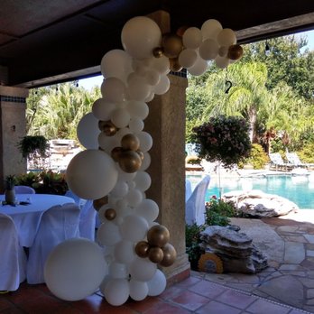 Balloon Notes - Outdoor Engagement Organic Balloon Arch. - Florists Near Me