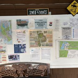 Bass Harbor Campground - Info board