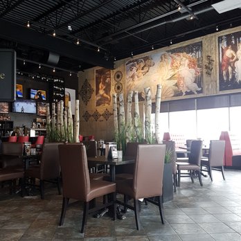 Symposium Cafe Restaurant Barrie - Interior of restaurant - Desserts Near Me - Barrie, Ontario Symposium Cafe Restaurant Barrie - Interior of restaurant - Desserts Near Me - Barrie, Ontario