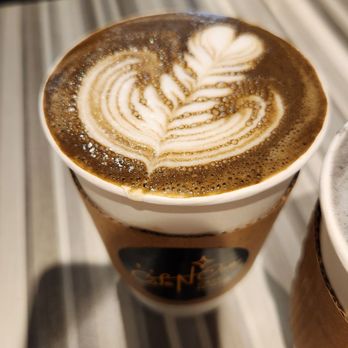 Cafe N One - Hojicha Latte - Desserts Near Me - Markham, Ontario