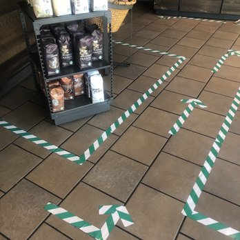 Starbucks - Arrows on the floor for guidance - Coffee & Tea Near Me - Hampton, Virginia Starbucks - Arrows on the floor for guidance - Coffee & Tea Near Me - Hampton, Virginia