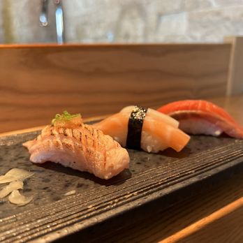 Sushi Kashiba - Salmon trio - Japanese Near Me - Seattle, Washington Sushi Kashiba - Salmon trio - Japanese Near Me - Seattle, Washington