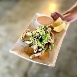 Soapbox Beer - Pan-fried Salt'n'Pepper Calamari