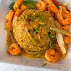 Mofongo con Camarones / Mofongo with Shrimp