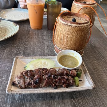 Nok’s Kitchen - #2 - Rib Eye Skewer Combo - Laotian Near Me - Westminster, California Nok’s Kitchen - #2 - Rib Eye Skewer Combo - Laotian Near Me - Westminster, California