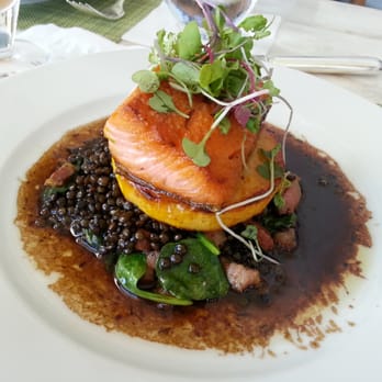 Mariposa - Salmon & lentils...delish! And salmon was cooked medium-well done, exactly as ordered. - New American Near Me - Honolulu, Hawaii Mariposa - Salmon & lentils...delish! And salmon was cooked medium-well done, exactly as ordered. - New American Near Me - Honolulu, Hawaii