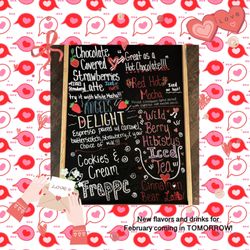Hocha Cup Coffee Co - Valentines Menu