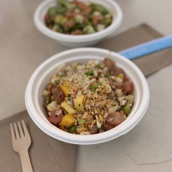 Sweetfin Poke Del Mar - Mango Albacore | Salmon Poke Bowl - Poke Near Me - San Diego, California Sweetfin Poke Del Mar - Mango Albacore | Salmon Poke Bowl - Poke Near Me - San Diego, California