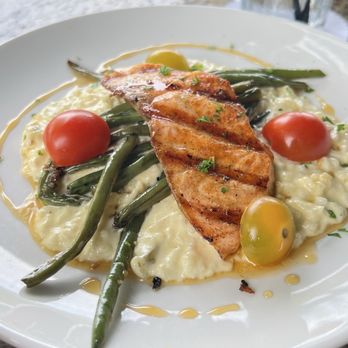 Brave New Restaurant - Salmon and Risotto - New American Near Me - Little Rock, Arkansas Brave New Restaurant - Salmon and Risotto - New American Near Me - Little Rock, Arkansas