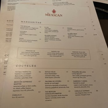 The Mexican - Drink menu - Mexican Near Me - Dallas, Texas The Mexican - Drink menu - Mexican Near Me - Dallas, Texas
