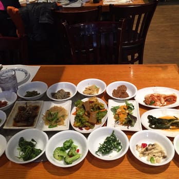 Galbi Ma Eul - Bonchon. I had to squeeze the dishes to capture all in the photo. - Korean Near Me - Flushing, New York