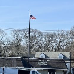 Bi Vio Ristorante - Big pole tiny flag. So sad
