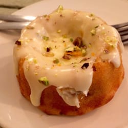 Sixteen Kitchen and Bakery - Orange pistachio bundt cake, made by Sixteen and purchased in Faculty.