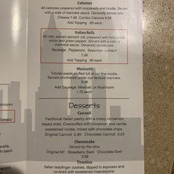 NYC Pizza - Menu