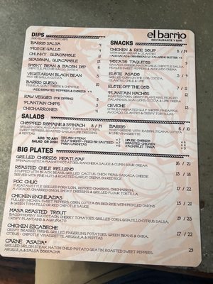 Menu photo 1 El Barrio Birmingham, AL Menu photo 1 El Barrio Birmingham, AL