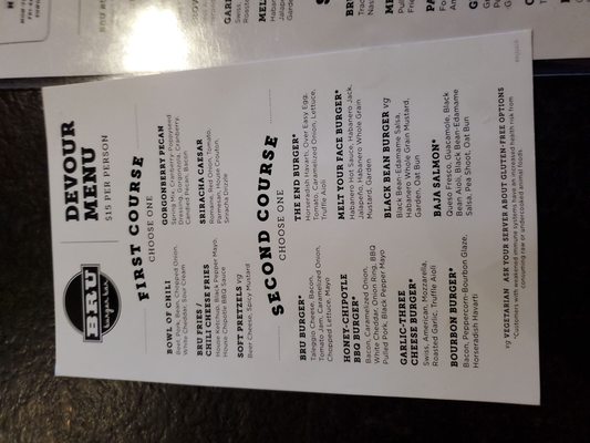 Menu photo 4 Bru Burger Bar - Plainfield Plainfield, IN