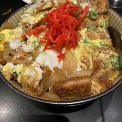 Nobori Sushi - This is the Pork Katsu Don with rice, onions, and egg.