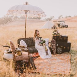 Safari Wedding Lounge at Oyster Ridge. Photo by http://michellerollerphotography.com/