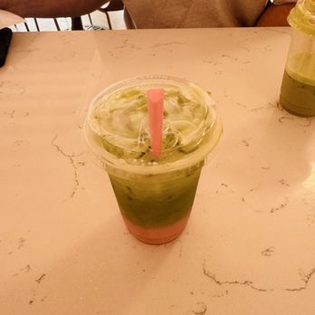Bien Mérité - Strawberry matcha latte - Bakeries Near Me - Corpus Christi, Texas