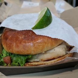 Pico Guacamole Chicken Sandwich. Comes with a wedge of lime! Pico Guacamole Chicken Sandwich. Comes with a wedge of lime!