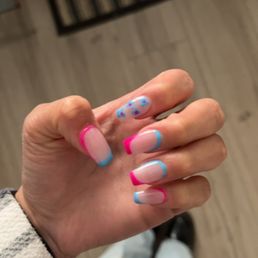 Showed Jenny the picture of what I'd like my nails to look like and she did great Showed Jenny the picture of what I'd like my nails to look like and she did great