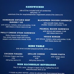 Scrawny Ronny’s Sports Bar & Grill - Menu