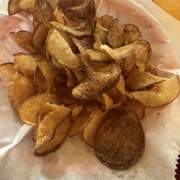 Homemade chips with Cajun seasoning