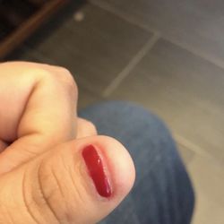 K Nails And Spa - Red nails