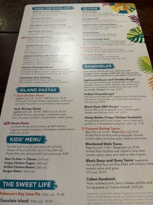 Menu photo 1 Bahama Breeze Orlando, FL
