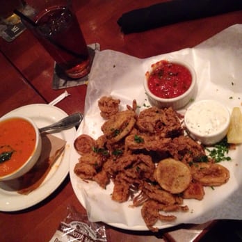 Yard House - Calamari and tomato soup~ mine - Bars Near Me - San Antonio, Texas Yard House - Calamari and tomato soup~ mine - Bars Near Me - San Antonio, Texas