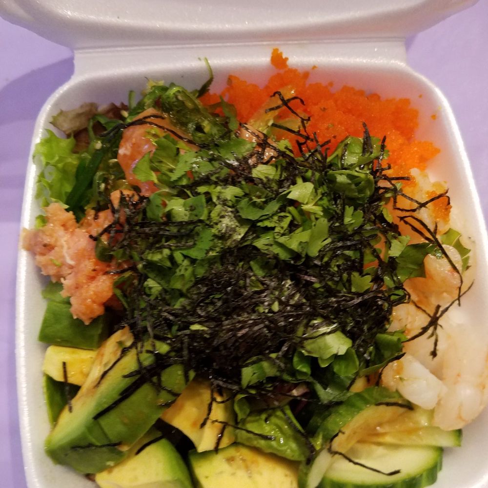JINYA Ramen Bar - Katy - California poke bowl (small) - can you imagine the regular size? It was good! - Ramen Near Me - Katy, Texas