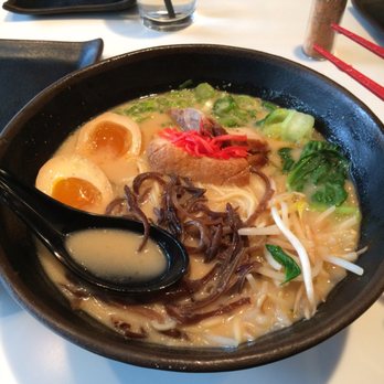 Slurping Turtle - Tonkatsu ramen with added molted egg and garlic - Sushi Bars Near Me - Ann Arbor, Michigan Slurping Turtle - Tonkatsu ramen with added molted egg and garlic - Sushi Bars Near Me - Ann Arbor, Michigan