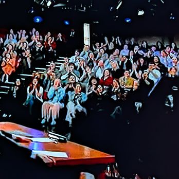 Jimmy Kimmel Live - Close up TV shot of Jimmy Kimmel at his desk and the audience - Studio Taping Near Me - Hollywood, California Jimmy Kimmel Live - Close up TV shot of Jimmy Kimmel at his desk and the audience - Studio Taping Near Me - Hollywood, California