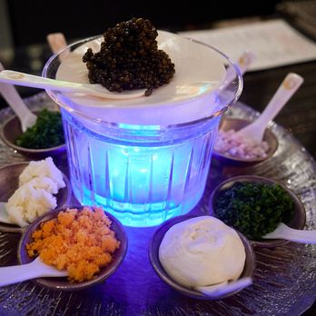 Aqua - "Caviar Hour" Kaluga service - Seafood Near Me - Las Vegas, Nevada