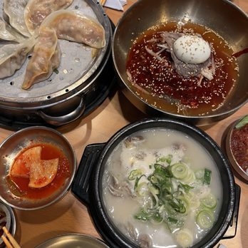 LEE GA - Half half dumplings, bibim naengmyun, assorted seok uh seollongtang - Korean Near Me - Los Angeles, California LEE GA - Half half dumplings, bibim naengmyun, assorted seok uh seollongtang - Korean Near Me - Los Angeles, California