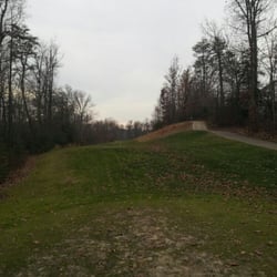 Cross Creek Golf Club - 16th hole 5 iron only through the gap. Tight tight tight