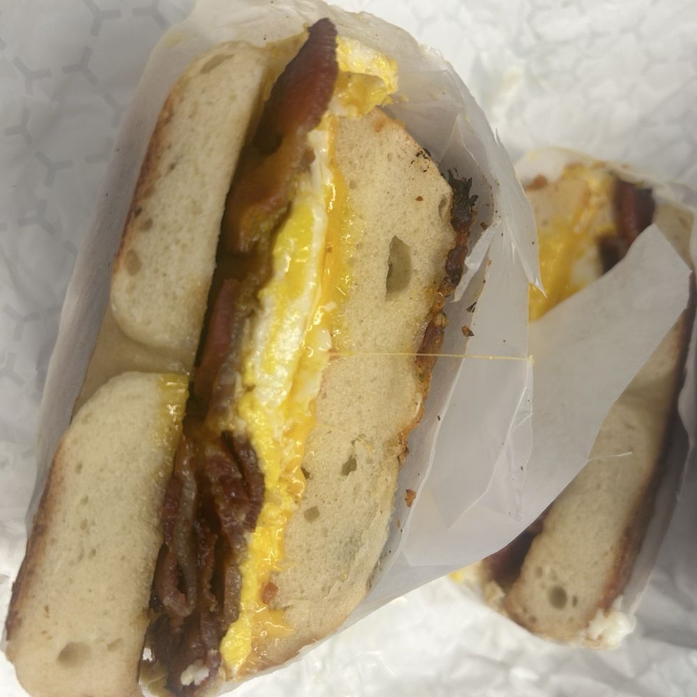 Egg Cheese and Bacon Bagel Egg Cheese and Bacon Bagel