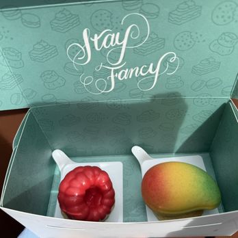 Fancy Flavors - Raspberry Mousse CAKE | MANGO Mousse CAKE - Macarons Near Me - San Jose, California
