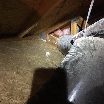 Atticare - Area not insulated and another duct with hole caused by "rat" - poorly repaired. - Insulation Installation Near Me - San Leandro, California