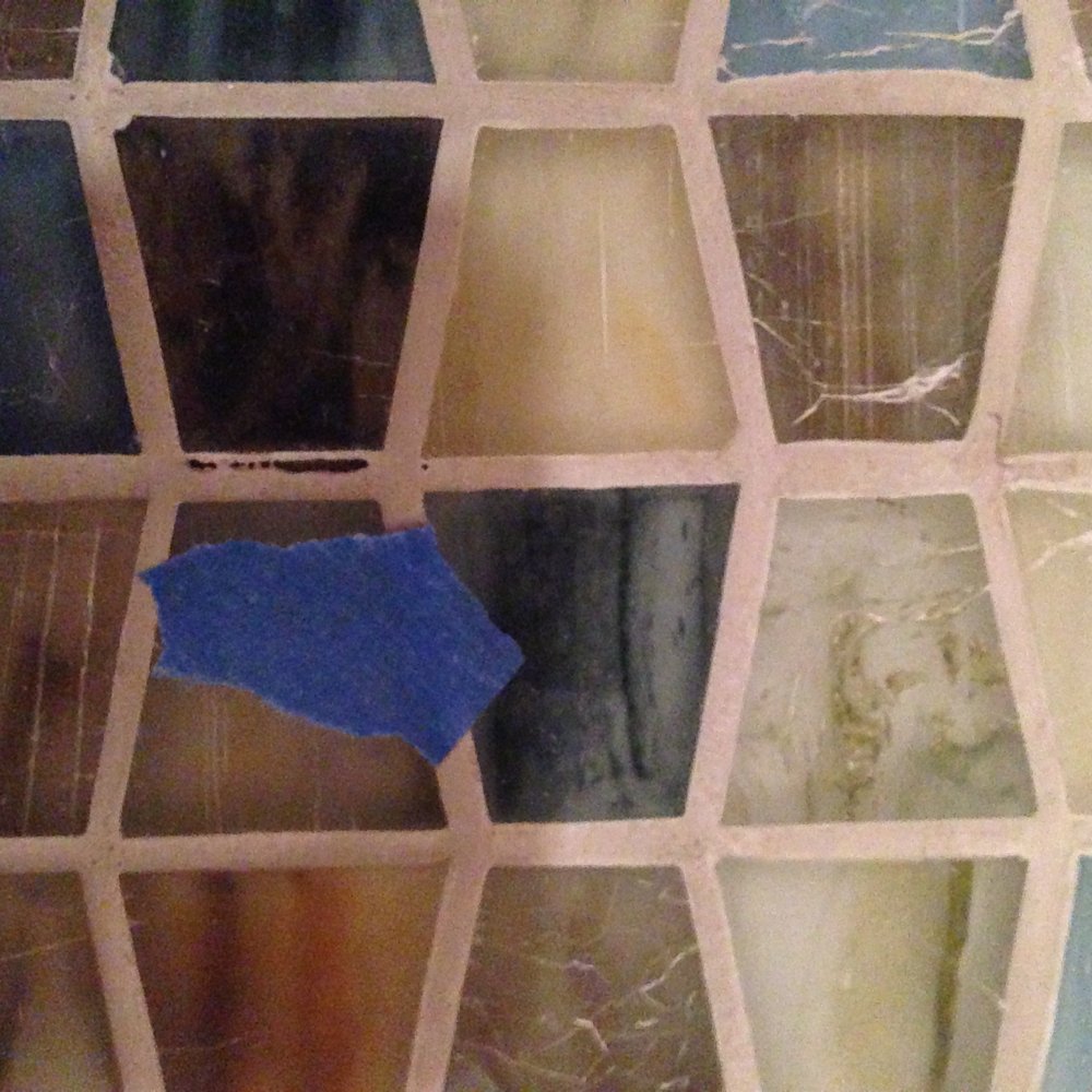 About 1 square foot was not truly grouted.