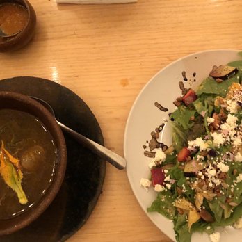 Casa Taviche - Mushroom soup and a seasonal salad. - Mexican Near Me - Oaxaca, OAX Casa Taviche - Mushroom soup and a seasonal salad. - Mexican Near Me - Oaxaca, OAX
