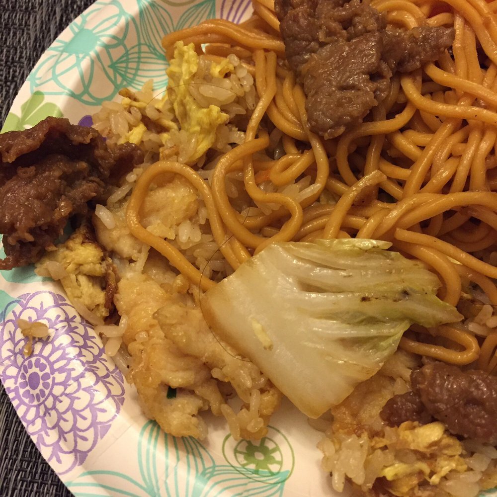 Red Chilli - Chicken fried rice and beef chow mein with a black hair in it :( - Chinese Near Me - Redlands, California Red Chilli - Chicken fried rice and beef chow mein with a black hair in it :( - Chinese Near Me - Redlands, California