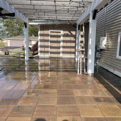 Diaz Lawn Care & Property Management - Patio with pillars