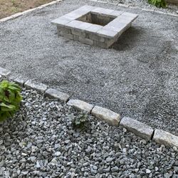 B&R Landscaping - Cobblestone, Gravel, Firepit