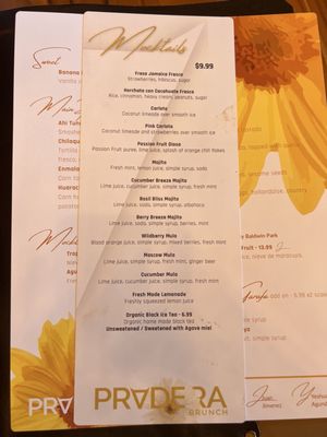 Menu photo 1 Pradera Brunch Costa Mesa, CA