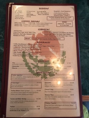 Menu photo 8 La Fiesta Fallon, NV