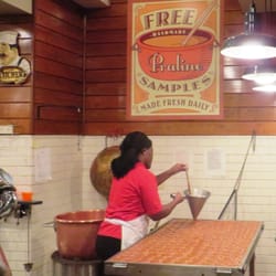 Savannah's Candy Kitchen - I think I could eat that entire table of chocolatey, praline yumminess.