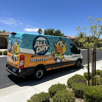 All Dry Services - a picture of their branded work van - Damage Restoration Near Me - Las Vegas, Nevada All Dry Services - a picture of their branded work van - Damage Restoration Near Me - Las Vegas, Nevada