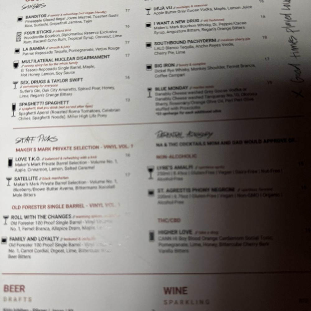 VINYL - Menu - New American Near Me - Charlotte, North Carolina VINYL - Menu - New American Near Me - Charlotte, North Carolina