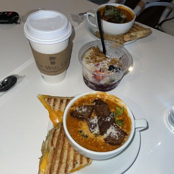 The Well Cafe - Alpine Coffee Roasters - Açaí bowl, tomato soup & grilled cheese, dirty chai - Coffee Roasteries Near Me - Alpine, California